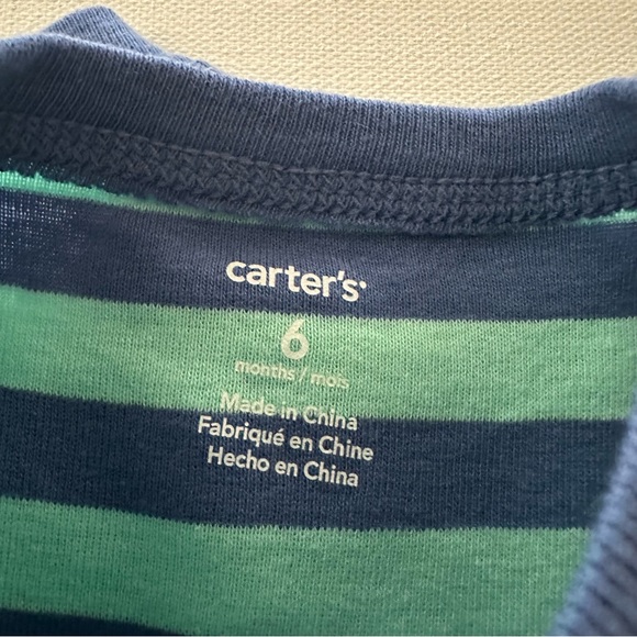 Carter’s 6 Months Baby Boy 2-pk Rompers Whale Spring Summer - Picture 2 of 4